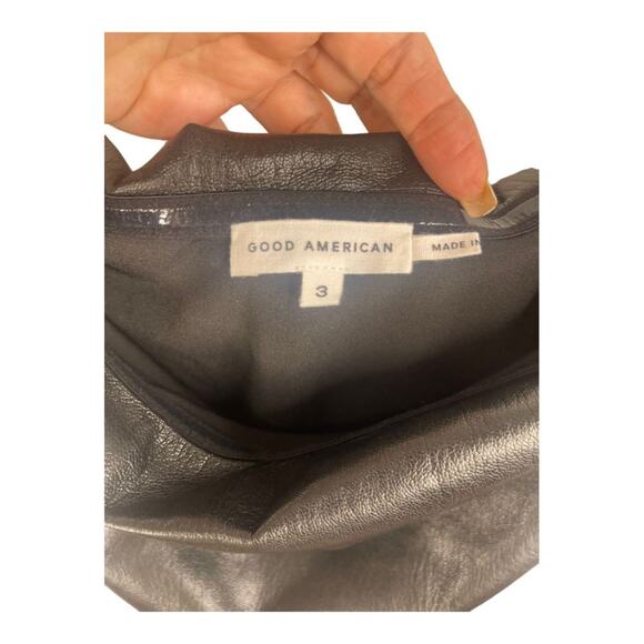 Good American Better Than Leather Bodycon Tube Sexy Cocktail Mini Dress Large - Picture 9 of 12